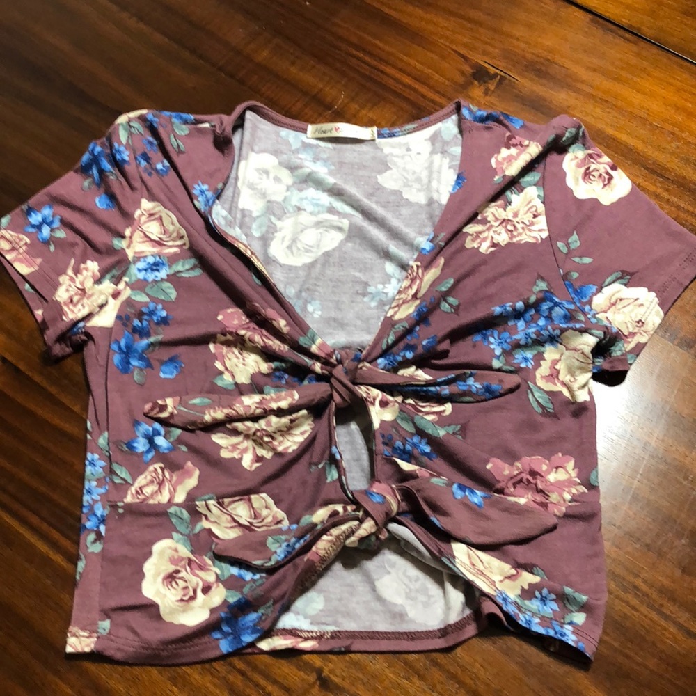 Floral crop top